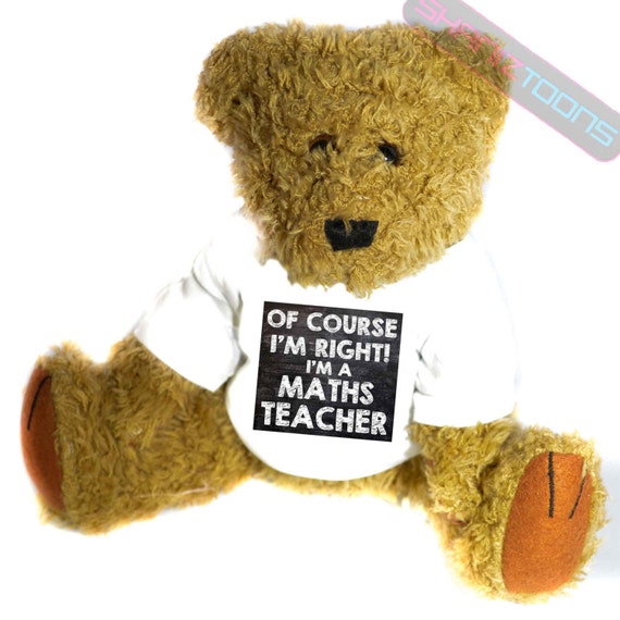 Maths Teacher Novelty Gift Teddy Bear