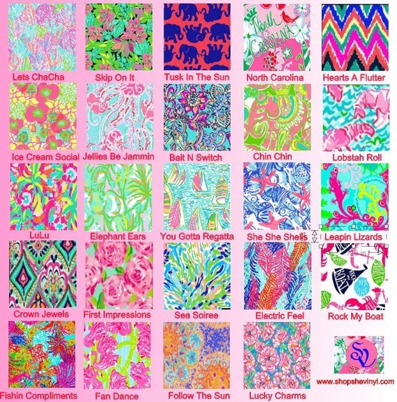 lilly pulitzer inspired heat transfer vinyl