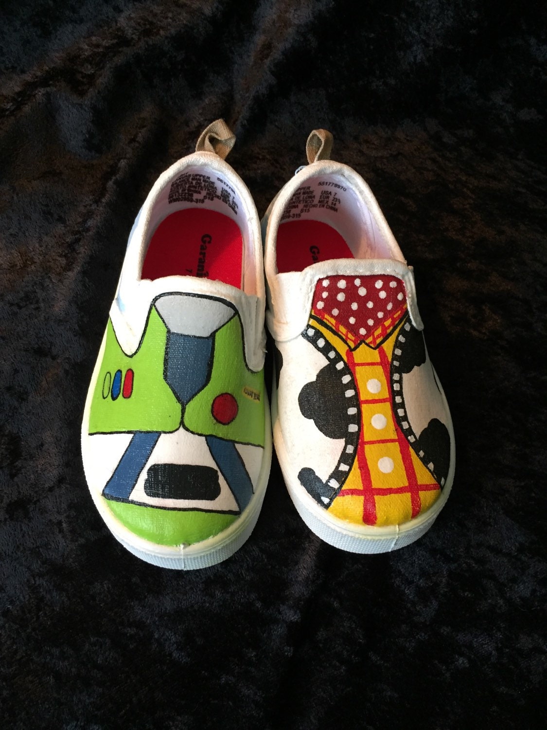 Toy story shoes by CanvasCreations89 on Etsy