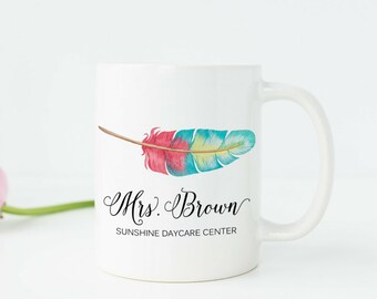 Daycare Teacher Gift Daycare Provider Gifts Daycare Teacher Appreciation Gift Teacher Mugs Personalized Teacher Mug Teacher Gifts T3