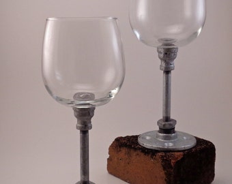 Industrial Wine Glasses - Set of 2