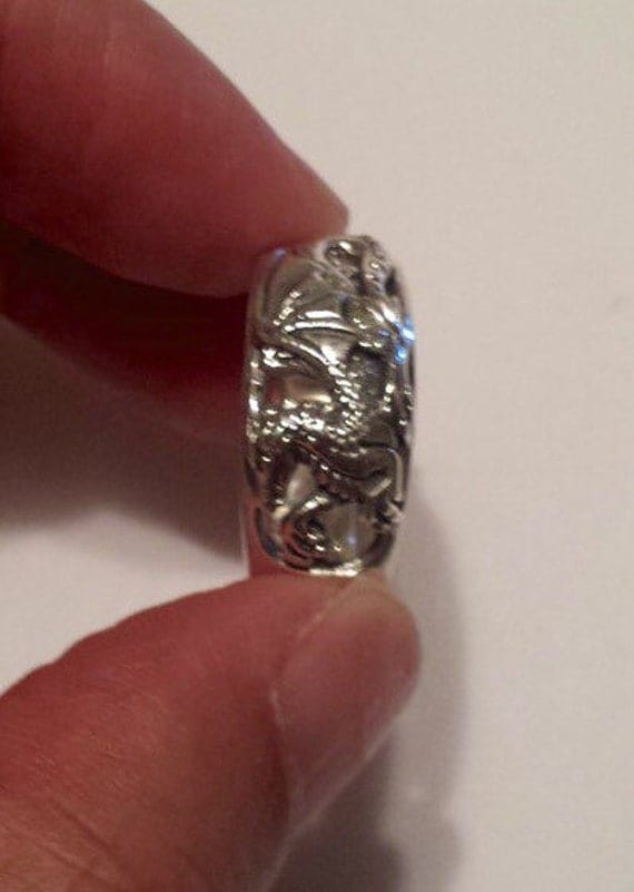 Sterling Silver .925 Dragon Ring reserved for Mr. Delclef