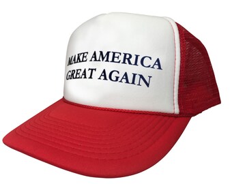 Brand New Curved Bill Make America Great Again Hat Trucker Mesh