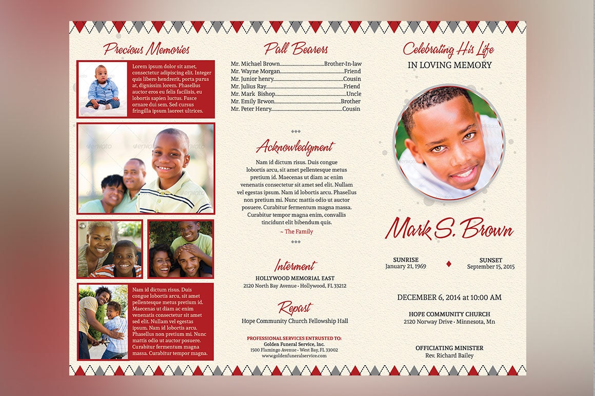 argyle tri fold funeral program publisher template from tri fold obituary template free