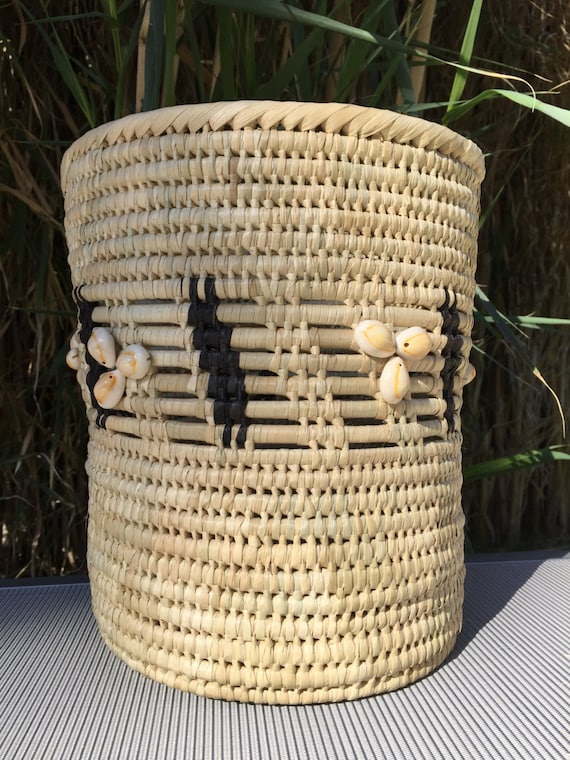Handmade Fijian Basket with Shells