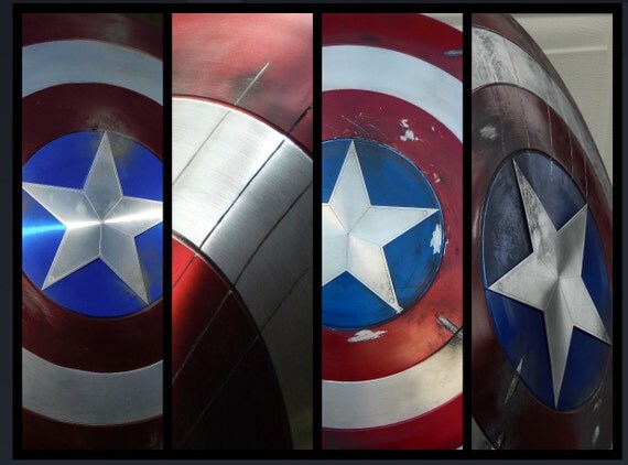 captain america broken shield prop