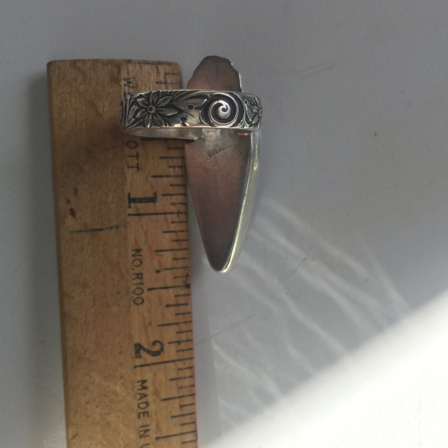 Sale Blue Lapis talon shaped Sterling silver statement Ring
