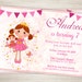 Doll Birthday Party Invitation Dolly and Me Party Invite