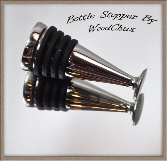 STAINLESS STEEL Self Standing Bottle Stopper Kit Woodturning