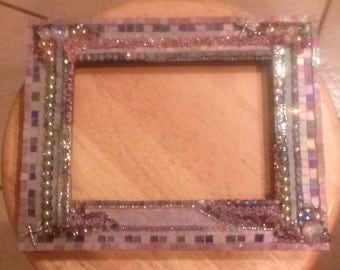 Mosaic stained glass photo frame