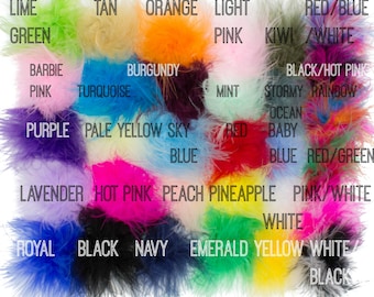 Marabou Feather Puffs, Marabou Puffs, Feather Puffs, Marabou Feathers, Curly Feathers, Feather Puff , Wholesale feather puffs, Choose Colors
