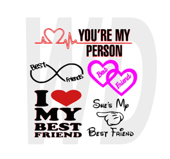 Download Best friend my person svg dxf eps cutting files by ...