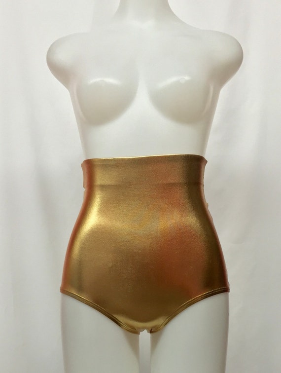 gold shorts metallic