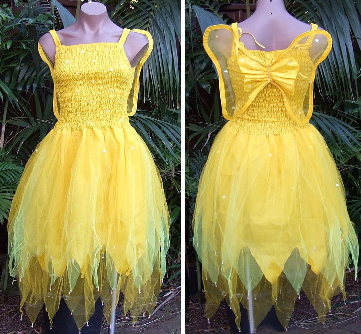 PLUS SIZE Fairy Dress Adult Size Party Costume with Wings