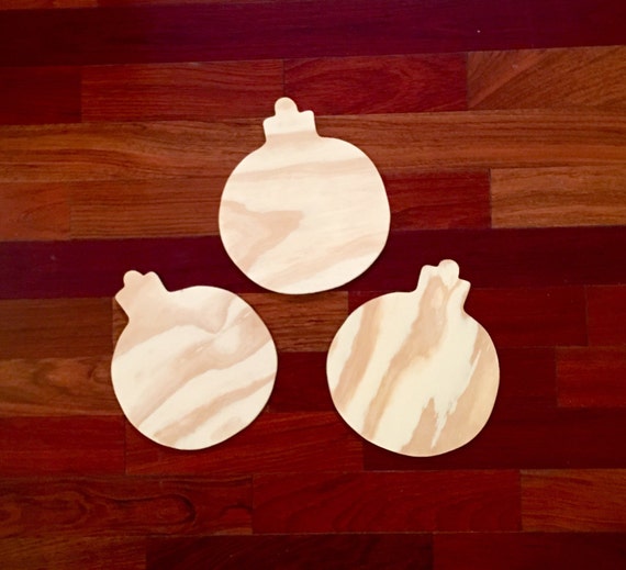 Trio Ornament Wood Blanks  DIY Blank  Christmas  Decor 