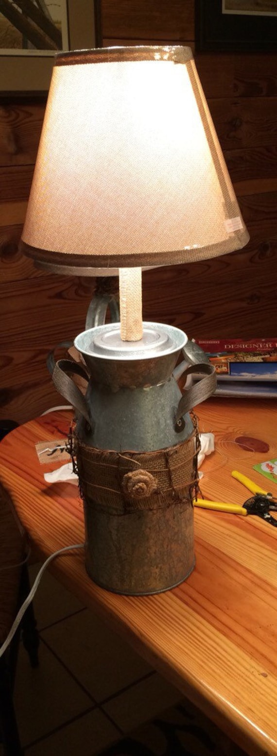 Milk can Table Lamp
