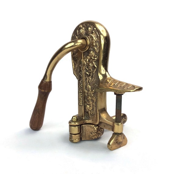 Vintage Wine Opener Vintner Wine Opener Barware Solid Brass