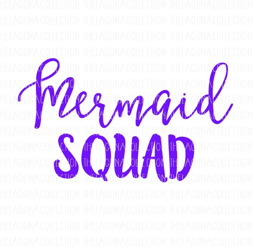 Download Mermaid Squad SVG Baby Girl Svg Mermaid by TheLagunaCollection
