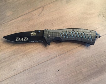 Personalized Black Pocket Knife. Groomsmen knife. Personalized Groomsmen Gift. Tactical Knife. Hunting. Birthday Gift For Him. Groomsmen.