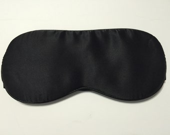 Natural silk sleep mask & blindfold, super-smooth eye mask with two straps