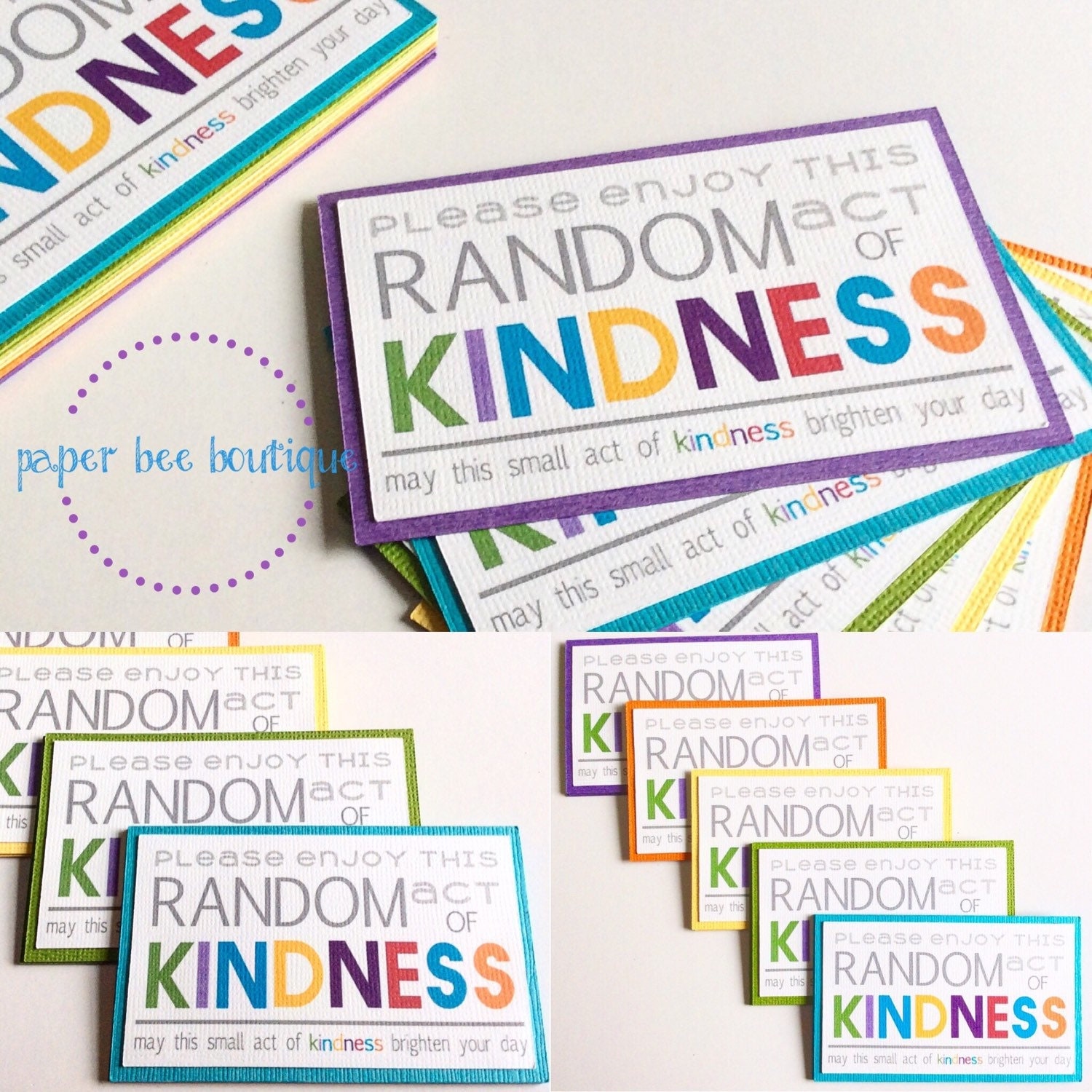 Random Acts of Kindness Cards Already by PaperBeeBoutique on Etsy