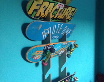 Skateboard Rack. Wall Mounted.