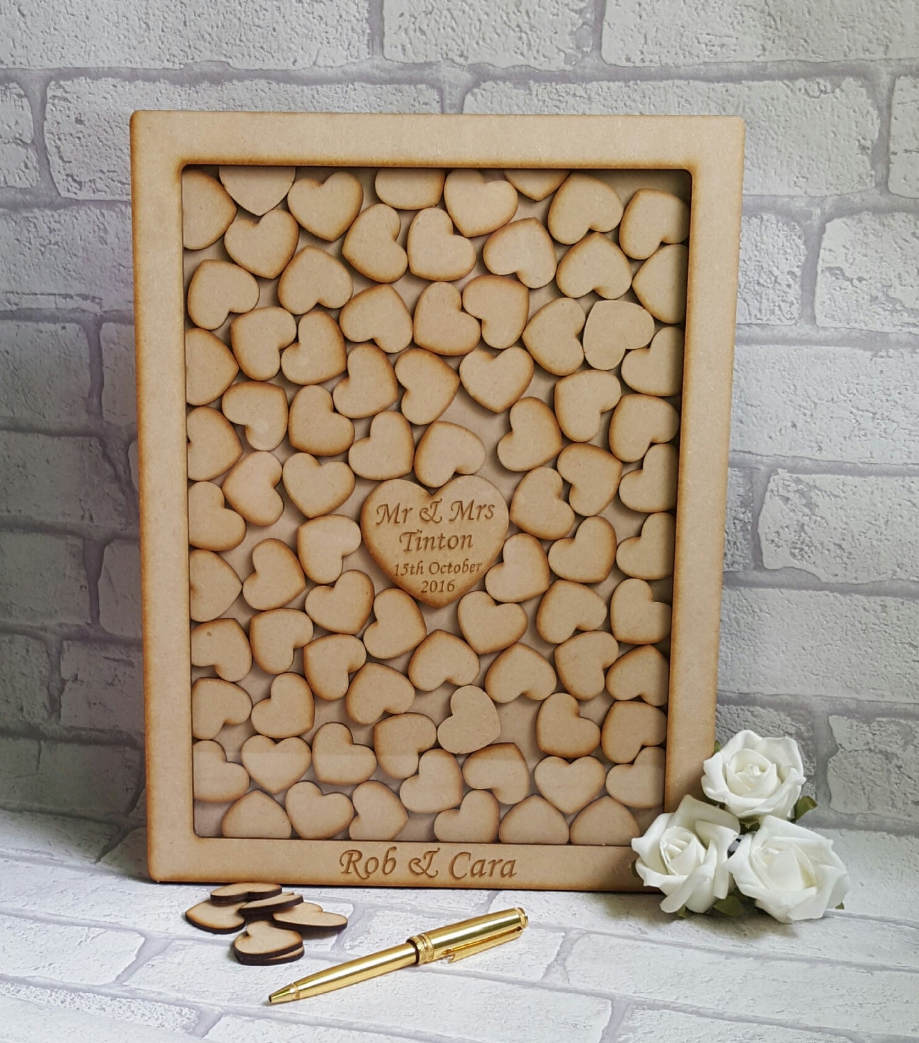 Drop Box Wedding Guest Book Personalized Drop Box Style