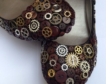 Steampunk Ballet Flats