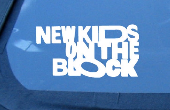 paper vinyl sticker transfer Vinyl the Kids Decal New Block Laptop NKOTB on Logo