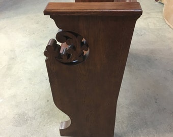 Reclaimed church pew, entrance way bench