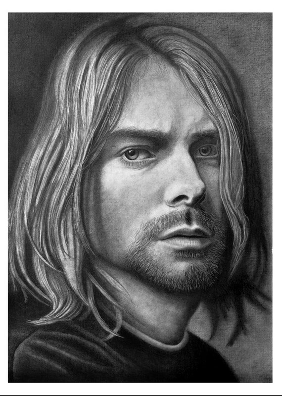 Kurt Cobain. Nirvana. graphite pencil on paper. Art