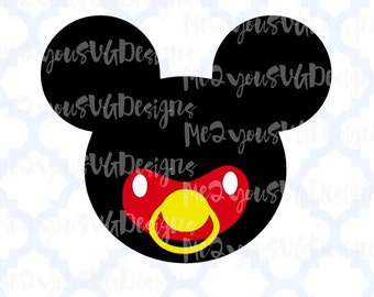 Free Free 68 Mickey Mouse Baby Head Pacifier Svg SVG PNG EPS DXF File
