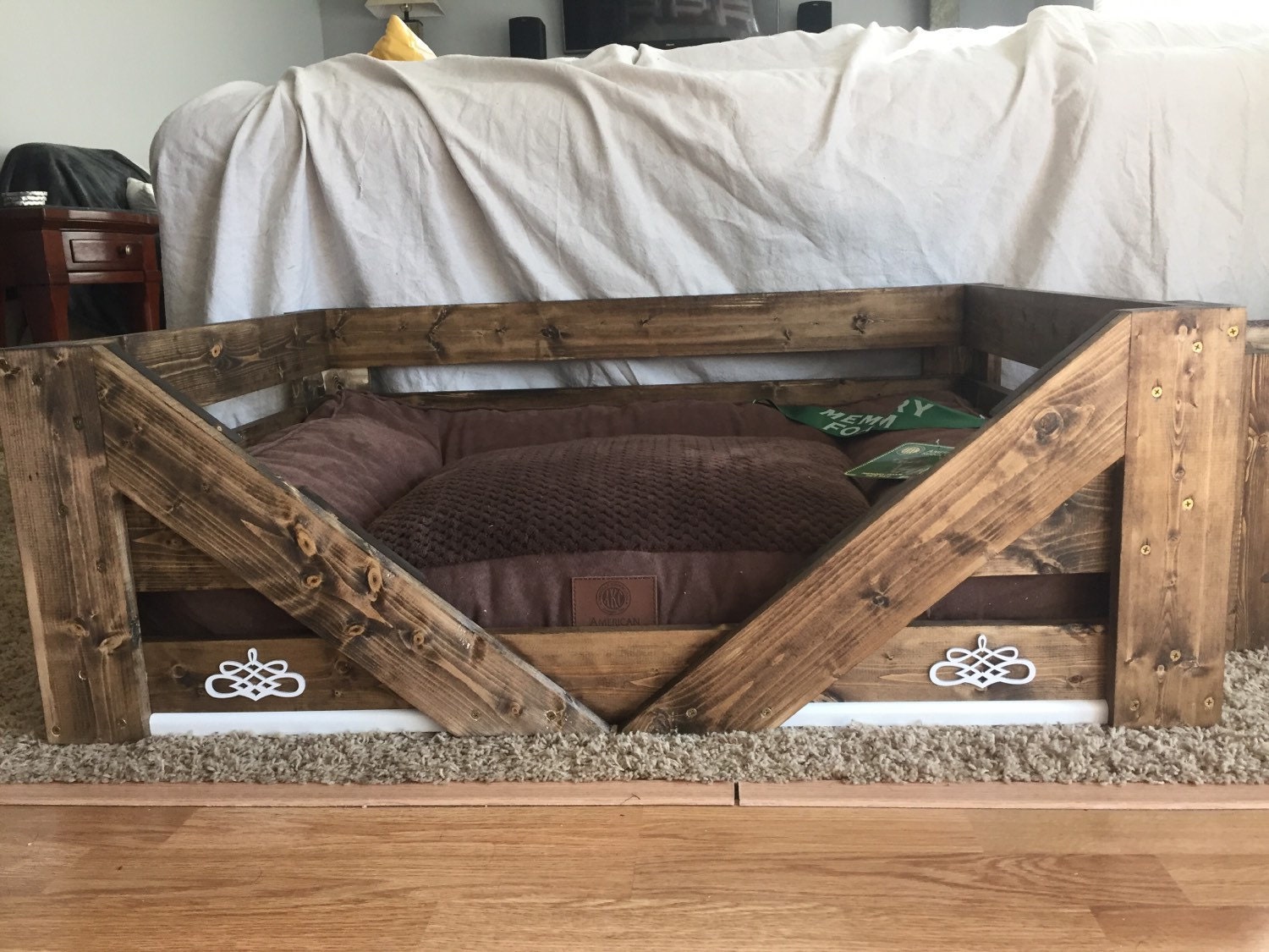 Large Custom Dog Bed 38x28x14