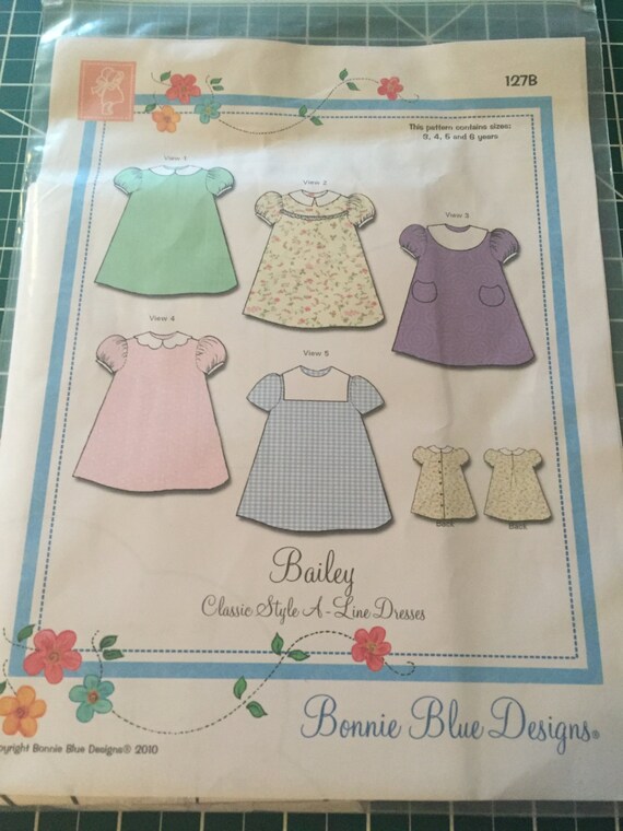 Bonnie Blue Design Bailey Classic Style A-Line Dress Sewing