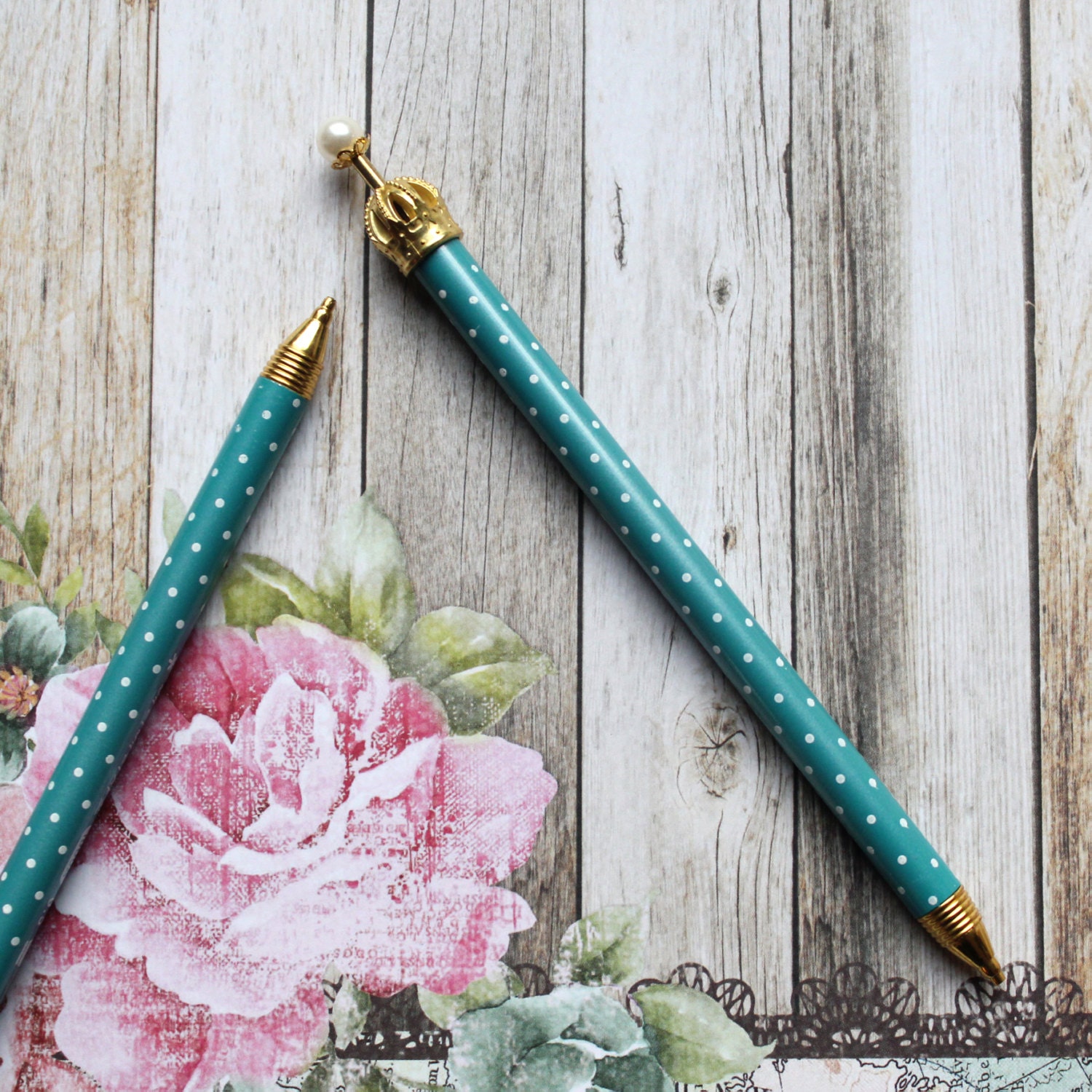 Princess Mechanical Pencil - Teal from ThePensnicketyCo on Etsy Studio