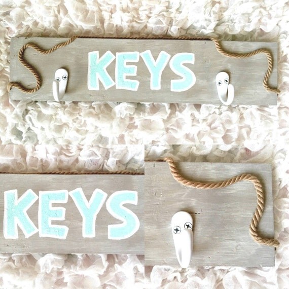 Beachy Key Holder Beach Themed Key Holder Home by