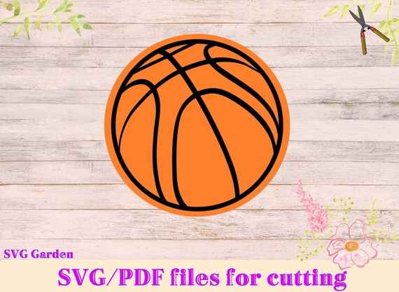 Download Basketball SVG file for cutting Machines cricut Cameo SCAL