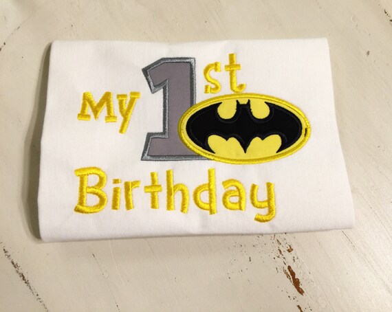 batman 1st birthday shirt