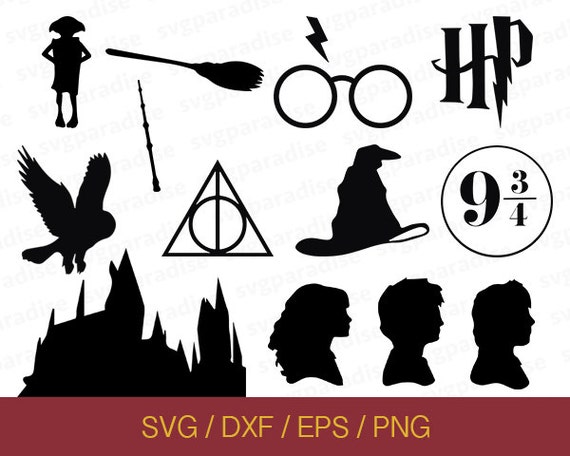 Harry Potter Svg Cut Files Harry Potter Svg Svg Eps Dxf