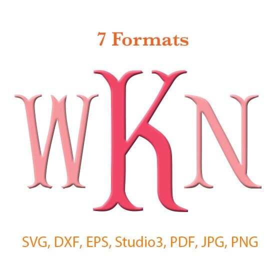Download Fishtail Monogram Font SVG Studio 3 / dfx / eps / png / jpg