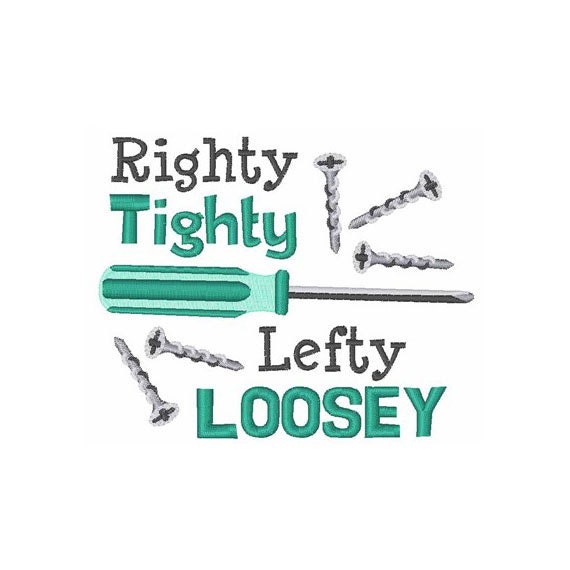 Righty Tighty Lefty Loosey Screw Driver by HopscotchByMarianne