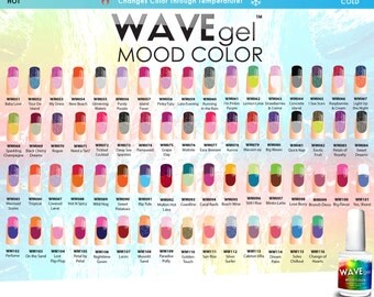 WAVEGEL MOOD Temperature Change Wave Gel Nail Polish MORE 66 Colors Than Lechat Perfect Match