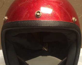 Vintage Sparkle Motorcycle Helmet