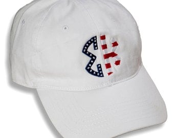 SK Sigma Kappa Sorority Embroidered Patriotic Baseball Hat.