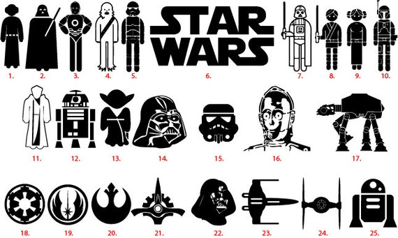 Star Wars Vinyl Decal Star Wars Sticker Star Wars by FlyDecal