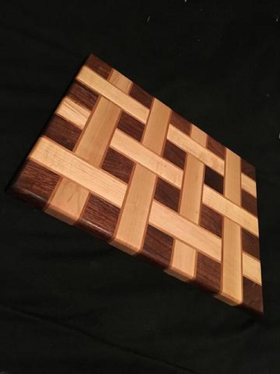 Items similar to Basket Weave Cutting Board on Etsy