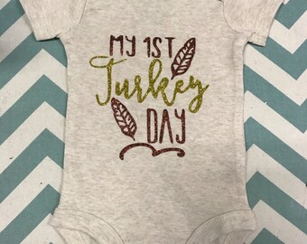My 1st Turkey Day - Thanksgiving Onesie