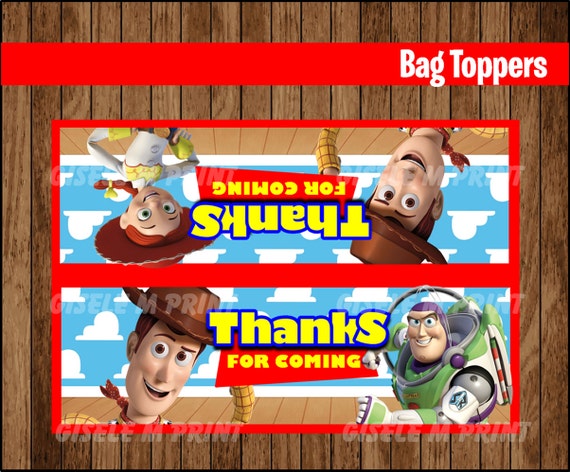 Toy Story Bags Printable Toy Story Bags toppers Toy Story