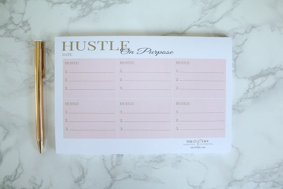 HUSTLE On Purpose Lifestyle Notepads - Small