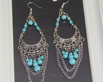 TORQUOISE MADEMOISELLE EARRINGS MULTI